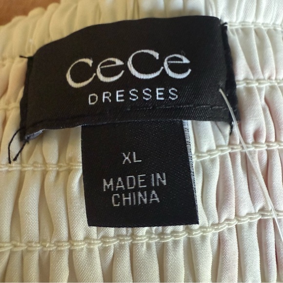 Cece Womens Sleeveless Linen Blend Tiered Maxi Sundress Nautical Beach Size XL - Picture 11 of 13